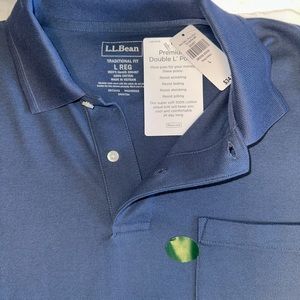 LL Bean Men’s Traditional Fit Premium Double L Polo NWT